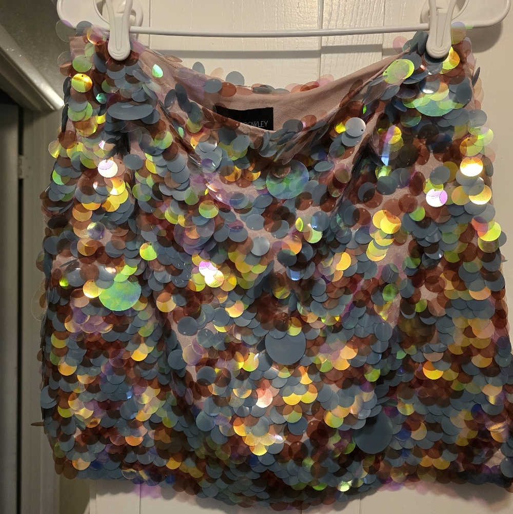 Cynthia Rowley Multicolor Sequin Mini Skirt